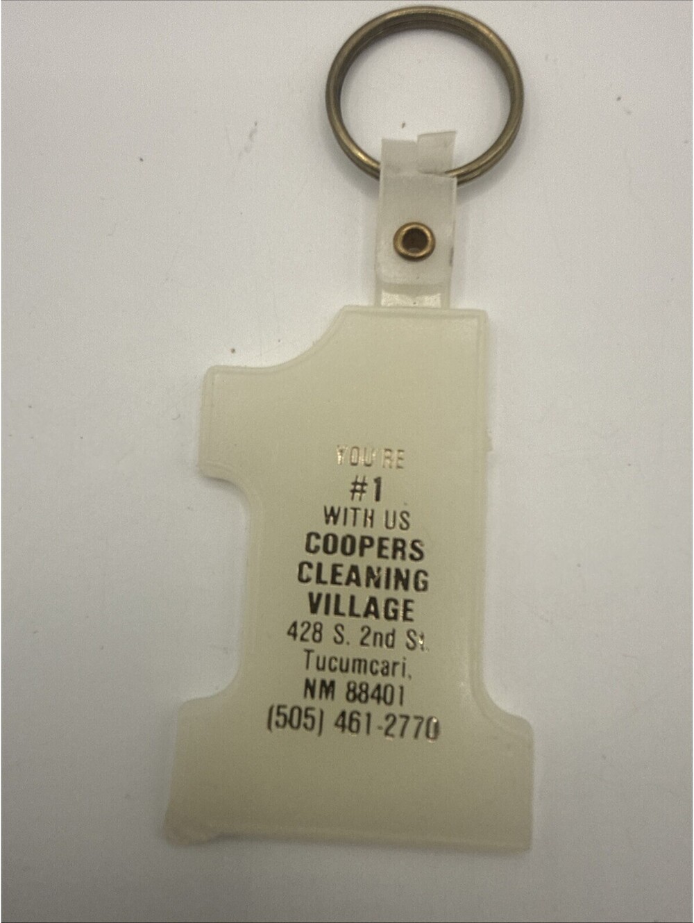 Vintage Glow In The Dark #1 Keychain